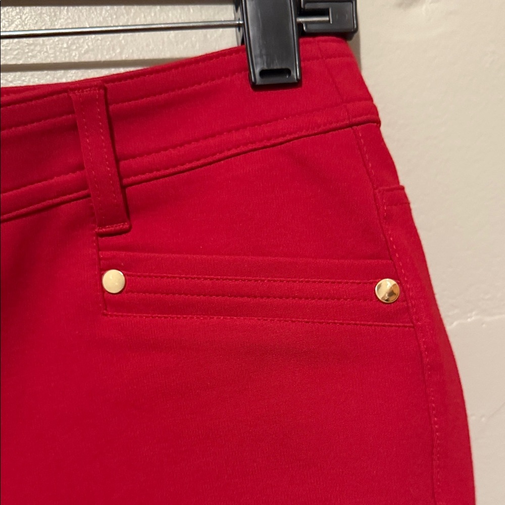 Chico's So Slimming Vibrant Red Ankle Pants 00 Regular - Picture 4 of 10